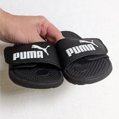 Puma Cool Cat V Slide Sandal Size 12 Black Hook & Loop Shoes