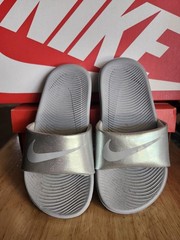 Nike Kawa Slide GS PS ‚Wolf Grey‘ 819352-007 Size 11c