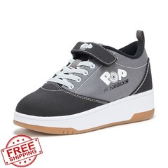 Heelys Pop Pro Black/Castlerock Size 2 Little Kid