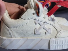 Off-White-Vulcanized Sneaker – Kids Beige/Red Size: EU 24 / US 7 Toddler Medium