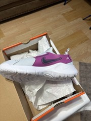 Nike Flex Runner 3 Low Pull On Grey Purple Black Girls 6.5 Women’s 8 NWB.