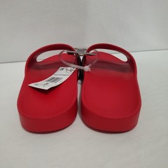 Adidas – Adilette Aqua Slides – Red/White Stripes – Unisex Kids