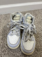 Nike Dunk High GS Football Blue Grey Black Youth Size 13c Used