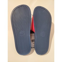Nwt Vineyard Vines Whale Dot Pool Slide Sandals Coral Red Youth Kids Size 3/4