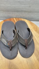Rainbow Shoes Brown Cape Beach Summer Flip Flop Slip On Walking Size 13/1