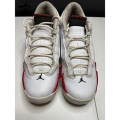 Jordan 14 Retro Candy Cane White Varsity Red 487524-100 Kids Size 5.5Y Womens 7