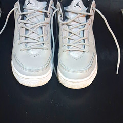 Model: Jordan Courtside 23, styled after the Air Jordan 3.Color: Grey Fog / Dark