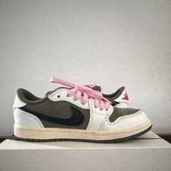 Travis Scott Jordan 1 Retro Low OG SP Medium Olive PS Size 1Y