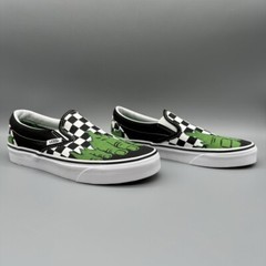 Vans X Marvel Kids Size 5M/6.5WHulk Checkerboard Class SlipOn Shoes Canvas Skate