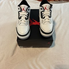 Big Kid’s Jordan 3 Retro „Cement Grey“ Summit Wht/Fire Red (DM0967 106)