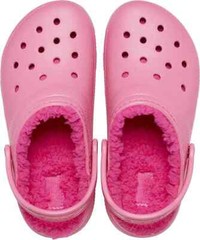 Crocs Classic Lined Clogs Pink Kids Unisex MSRP $55