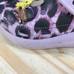 Crocs Classic Crocs Animal Cutie Clog Child 13 Purple Disney Jibbitz Charms