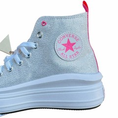 ❤️Converse Chuck Taylor All Star Move Sz 5.5 Big Kid Shoes Sparkle Gray A06332C