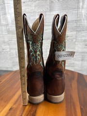 Ariat Western Boots Big Kids Youth 2.5M Shoes Brown Leather Comfort Cowboy