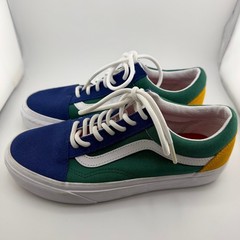 Vans Old Skool Sneakers Kids 5 Blue Green Yellow Red Excellent Colorblock Skate