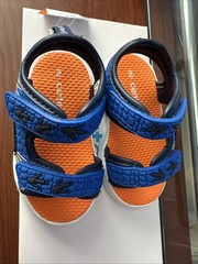 Carter’s Unisex – Toddler Tanis Sandal – Blue/Orange – Light Up (CS25M07B)
