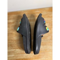 Chaco Kids Slides Tie Dye Rainbow Strap Black Comfort Performance Footwear SZ 5