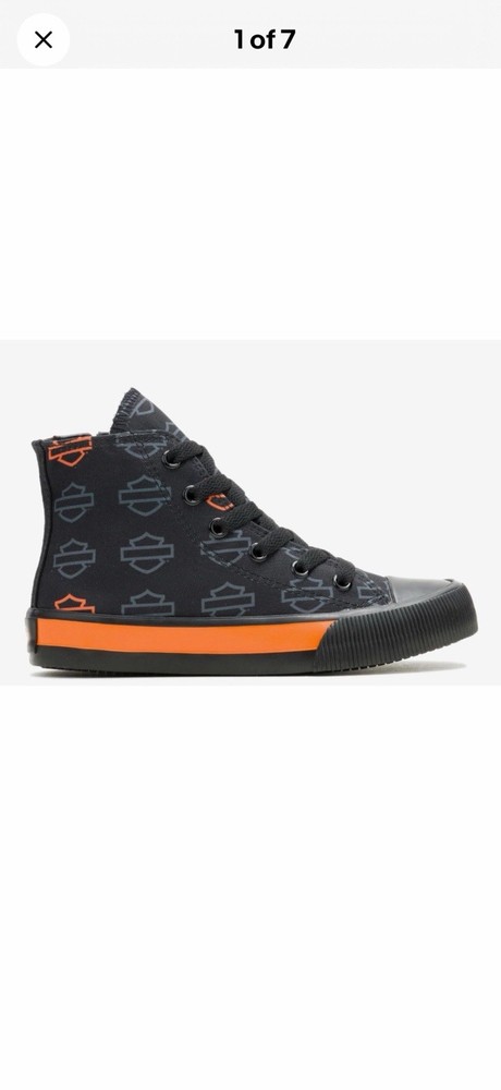 Harley Davidson Kids Nathan Casual Boot Sneakers High Tops Tennis Shoes Size 11