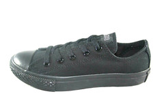CONVERSE CHUCK TAYLOR ALL STAR 314786F BLACK MONO CANVAS CASUAL SHOE LITTLE KIDS