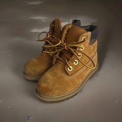 Timberland 6-Inch Premium Kids Brown Leather Lace-Up Ankle Boots US 8