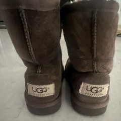UGG Australia Kids Brown Suede Pull-On Mid-Calf Boots US 8 EU 25 UK 7