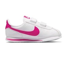 Nike Cortez Basic SL Low White Pink Prime, Size 1Y (PS)