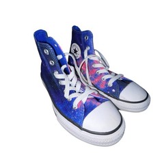 Converse Chuck Taylor All Star Shoes Youth Size 2 Miss Galaxy Stars High Tops