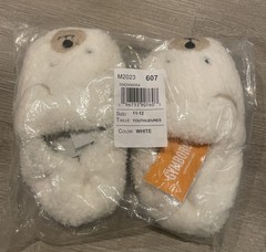 Little Kids Gymboree Size 11-12 Bear Slippers