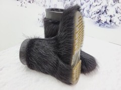 Waterproof Kids winter boots, nutria fur toddler snow boots,children’s mukluks