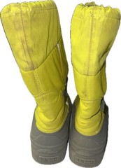 LL Bean Kid’s Lime Gray Felt Wool Northwood Winter Snow Boots Size 6