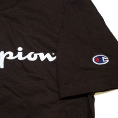 Champion Script Logo Youth (Brown) Short Sleeve T-Shirt