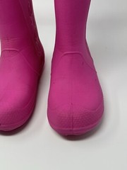 Crocs Handle It Rain Boots Hot Pink Size J3 Kids Youth Girls Waterproof Pull-On