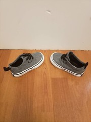 Vans Off The Wall Grey 721356 Toddler Slip On Shoes Sneakers (Size 6)