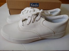NWB Keds School Days II Sneaker White Low Top Lace Up Comfort Shoes Big Kids 6M