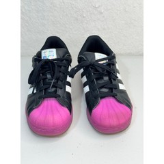 Adidas Superstar LED Lights Sneaker Shoes Core Black & Purple Burst Kids Size 3