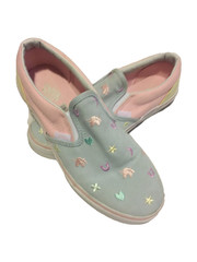 VANS Moons-Clovers-Unicrns-Horseshoes-Stars-Hearts Slip On Shoes Kids US 6.0