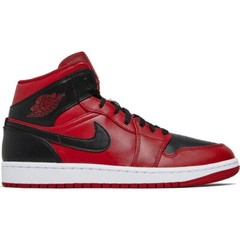 Air Jordan 1 Mid GS Reverse Bred (Red and Black) – Size US 4Y or AU 3.5 or 23cm