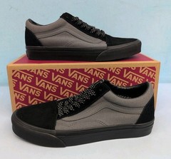 Vans Old Skool Reflective Pop Youth Skate Shoes Size 7 Black Pewter VN000ECUQPT