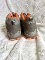 Merrell Waterproof Low Top Hiking Sneaker Gray/Orange Kids US 5 EU 36