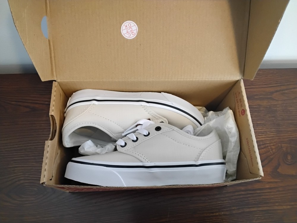 NEW In Box VANS Atwood Woven Turtledove Youth Size 12 Skateboarding Shoes Unisex