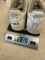 Nike Air Force 1 Low White Leather Sneakers Youth 5Y EU 37.5 Classic Streetwear