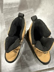 Weestep Kids Winter Boots Tan Black Fleece Lined Size US 8