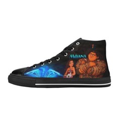 Moana Maui Custom High Top Canvas Sneaker Shoes For Kids