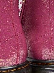 Dr. Martens Kid’s Boots 1460 Fuchsia-Silver-Gold Glitter NIB Size 12