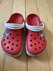 Limited edition Super Mario Light-Up Crocs Kids Size 13 c c13 Shoes Sandals EXC