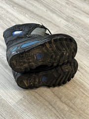 Sorel Kids Flurry Snow Boots Black and Blue Size 8 Boys Winter