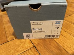 Toms Youth 12 Boys Girls Canvas Chambray Bimini Shoes New In Box With Tag