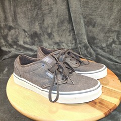VANS Atwood Textile Black Orion Low Top Canvas Sneakers VN000KC47AD Youth 5 Y