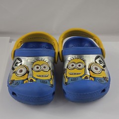 Crocs x Despicable Me Minions Classic Clogs Childrens Sz C 4 5 Kids Blue Yellow