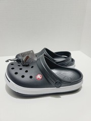 100%AutCrocs Crocband II Black White Kids, J1